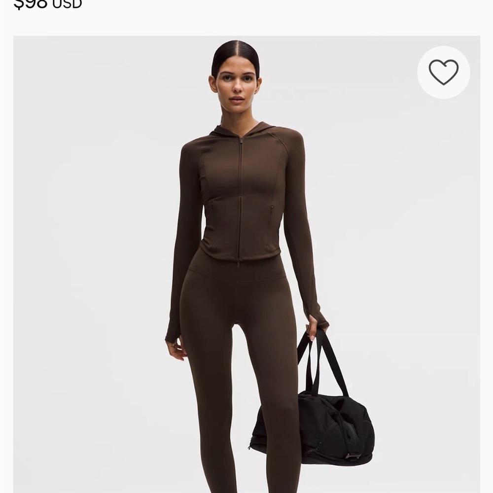 Lululemon Wunder Train HR Tight 25” Walnut Crunch NWT